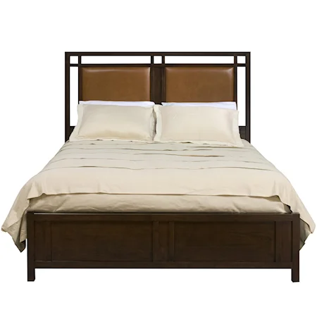 California King Upholstered Panel Bed